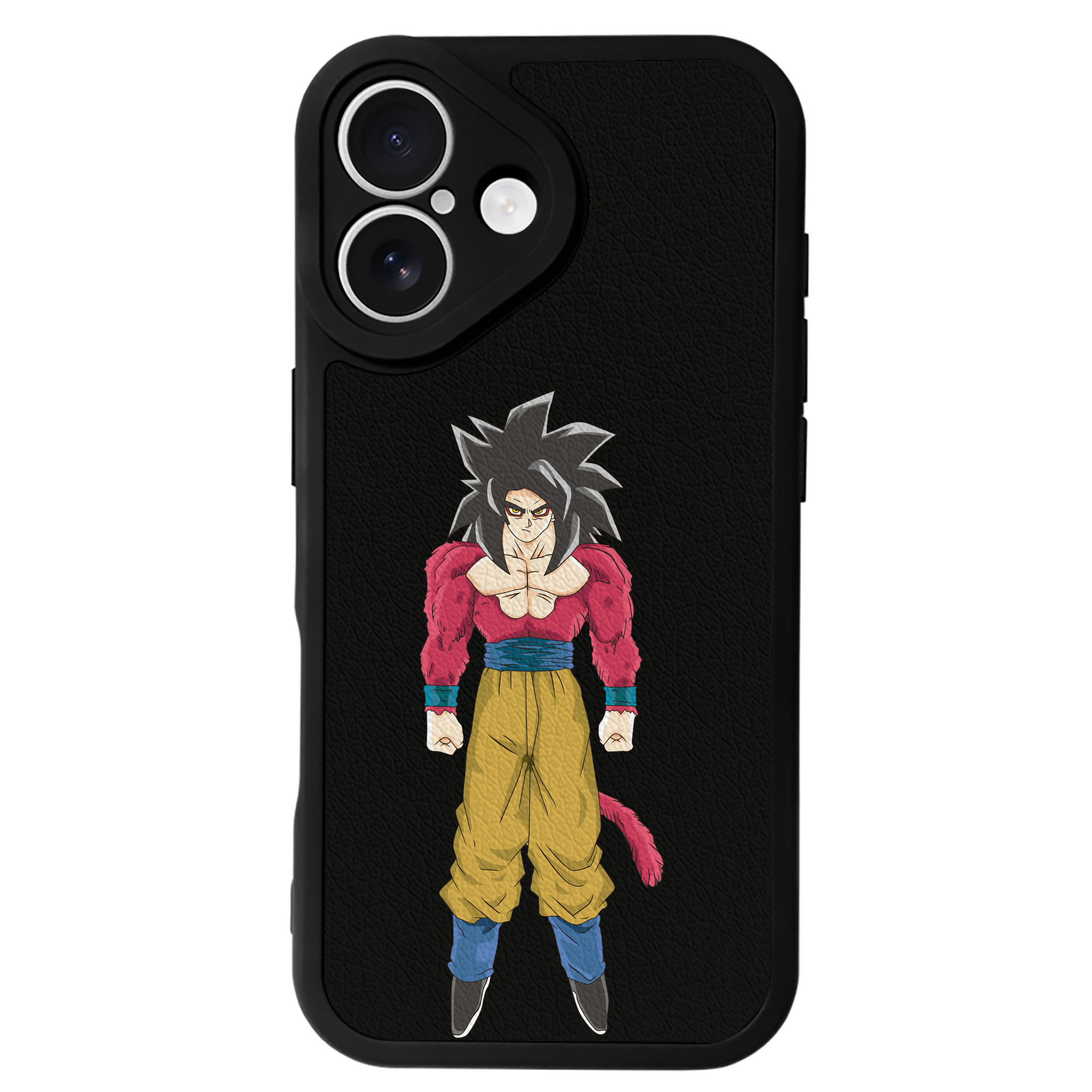 （画像用） ドラゴンボール 孫悟空（そん ごくう）Son Goku カカロット DRAGON BALL Kakarotto 【iPhone 16シリーズ対応】シリコンスマホケース（レザー調） 材質：シリコン